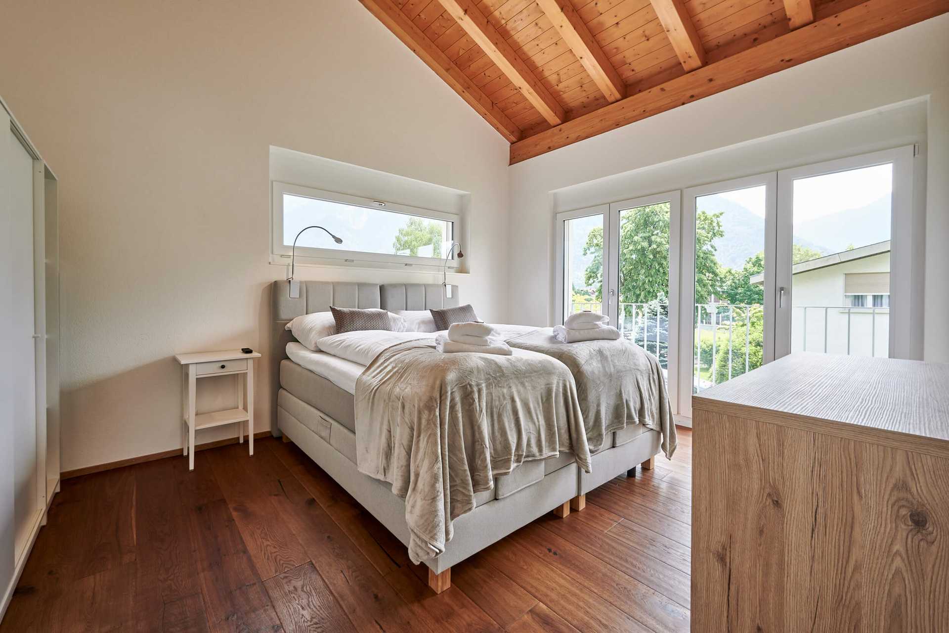 Terrace Vista, luxury apartment in Interlaken bedroom